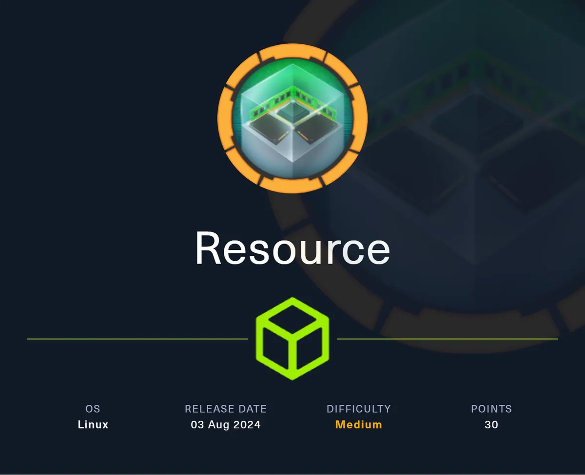 HTB - Resource