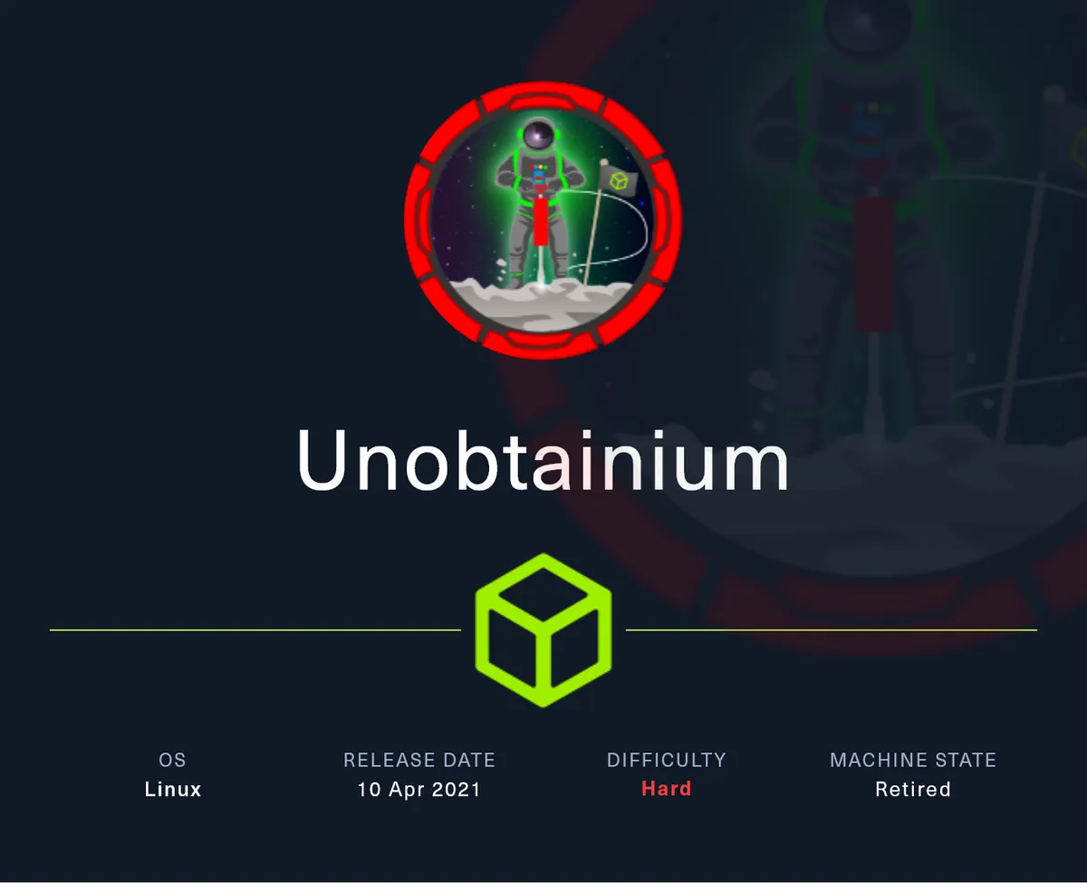HTB - Unobtainium