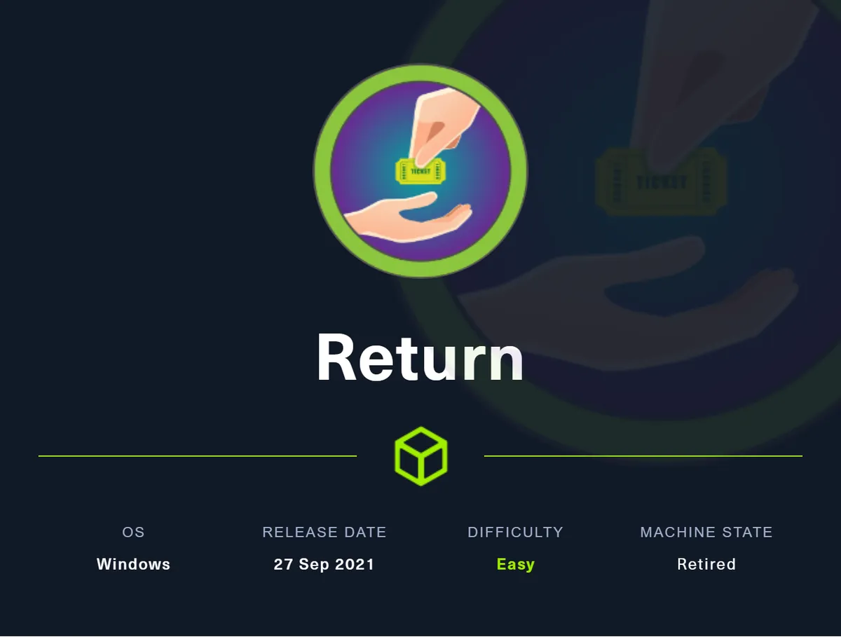 HTB - Return