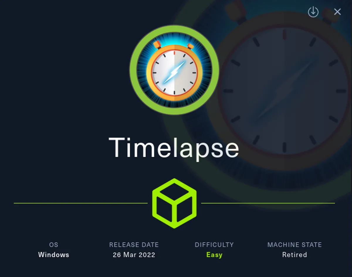 HTB - Timelapse